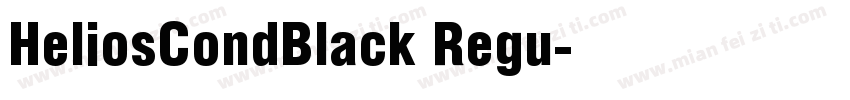 HeliosCondBlack Regu字体转换